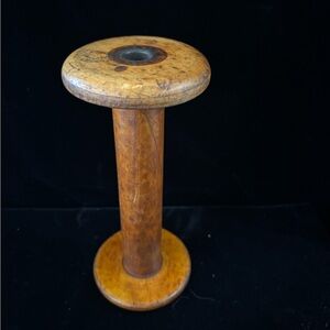 Vintage Keswick Coward Wood Industrial spool, 9.25 inches tall